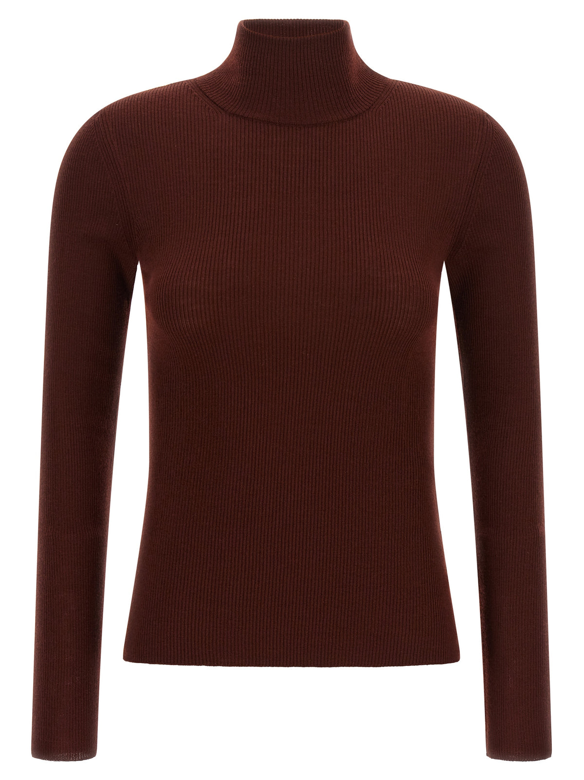 Max Mara Bordeaux Virgin Wool Women's Cardigan