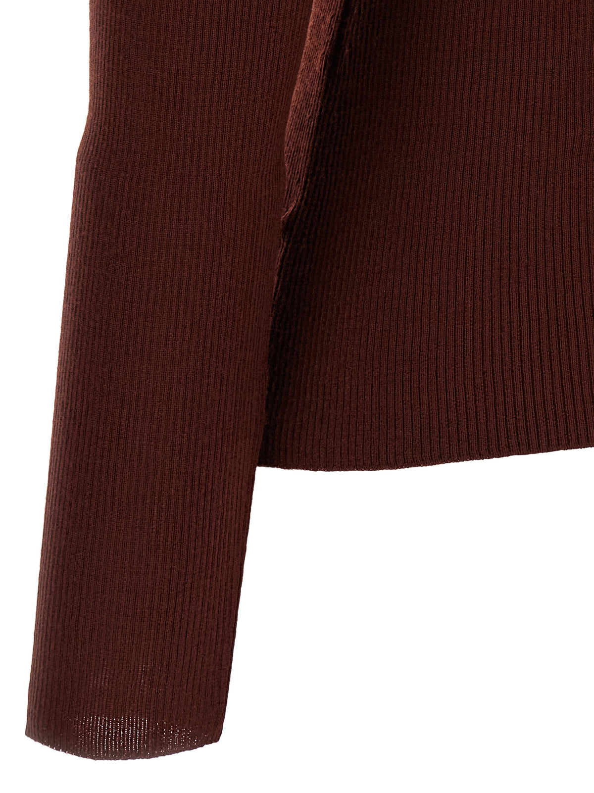 Max Mara Bordeaux Virgin Wool Women's Cardigan