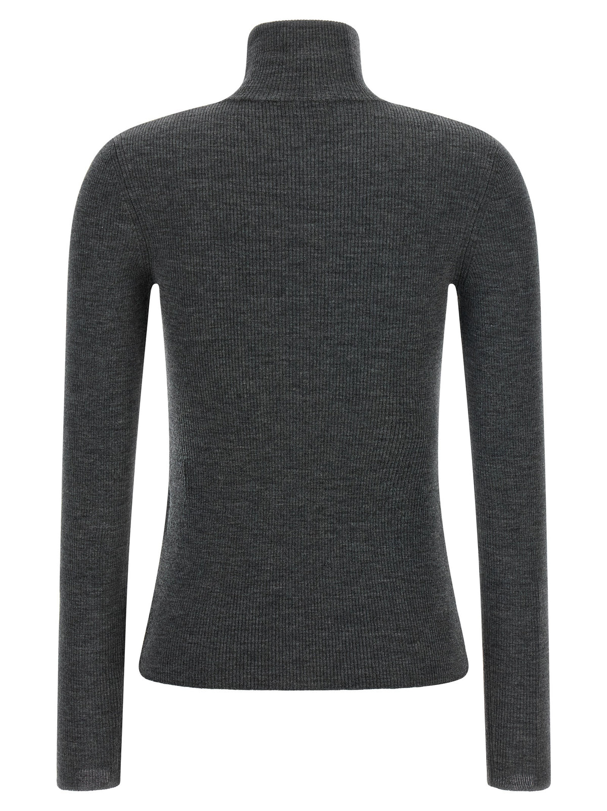 Max Mara Gray Virgin Wool Women's Cardigan