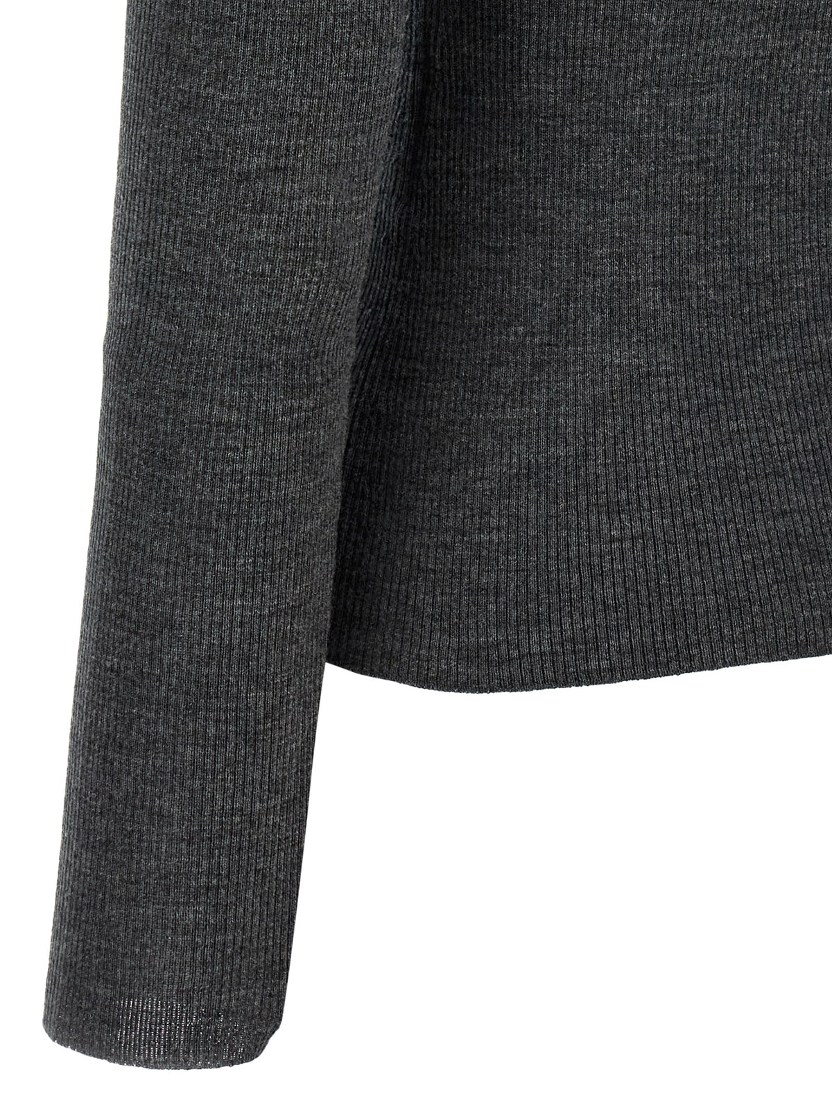 Max Mara Gray Virgin Wool Women's Cardigan