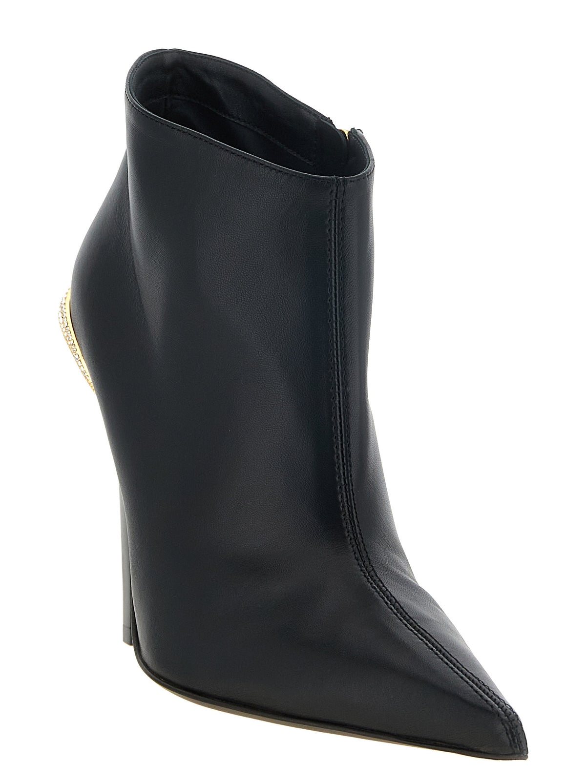 Giuseppe Zanotti Black Lamb Leather Ankle Women's Boots