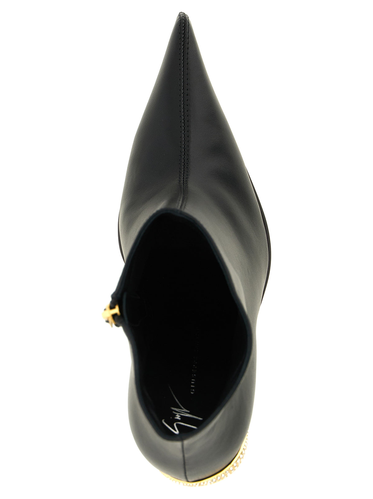 Giuseppe Zanotti Black Lamb Leather Ankle Women's Boots
