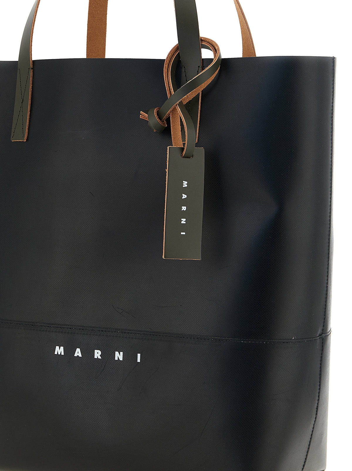 Marni Black Polyester Tote Men's Bag