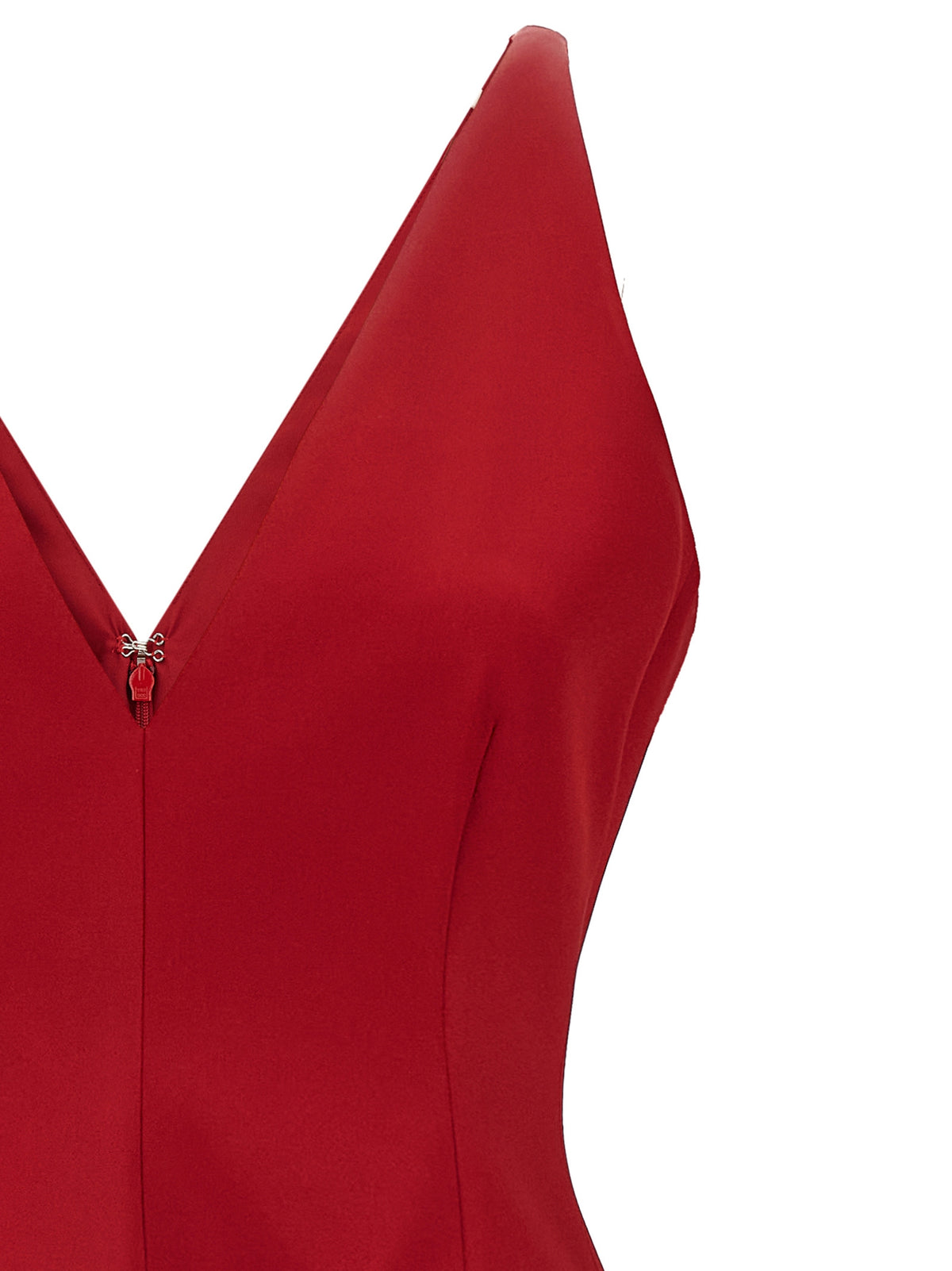 Sportmax Red Acetate Long Women's Dress