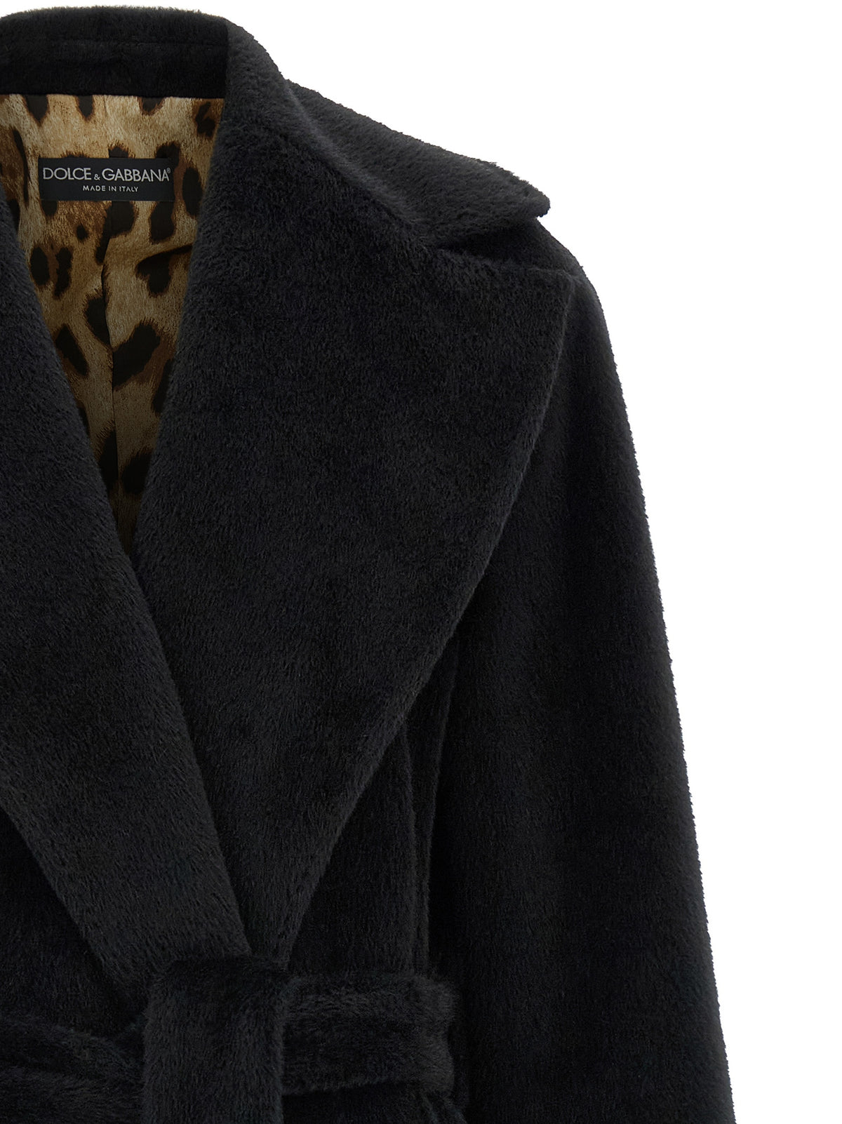 Dolce & Gabbana Black Wool Women's Coat