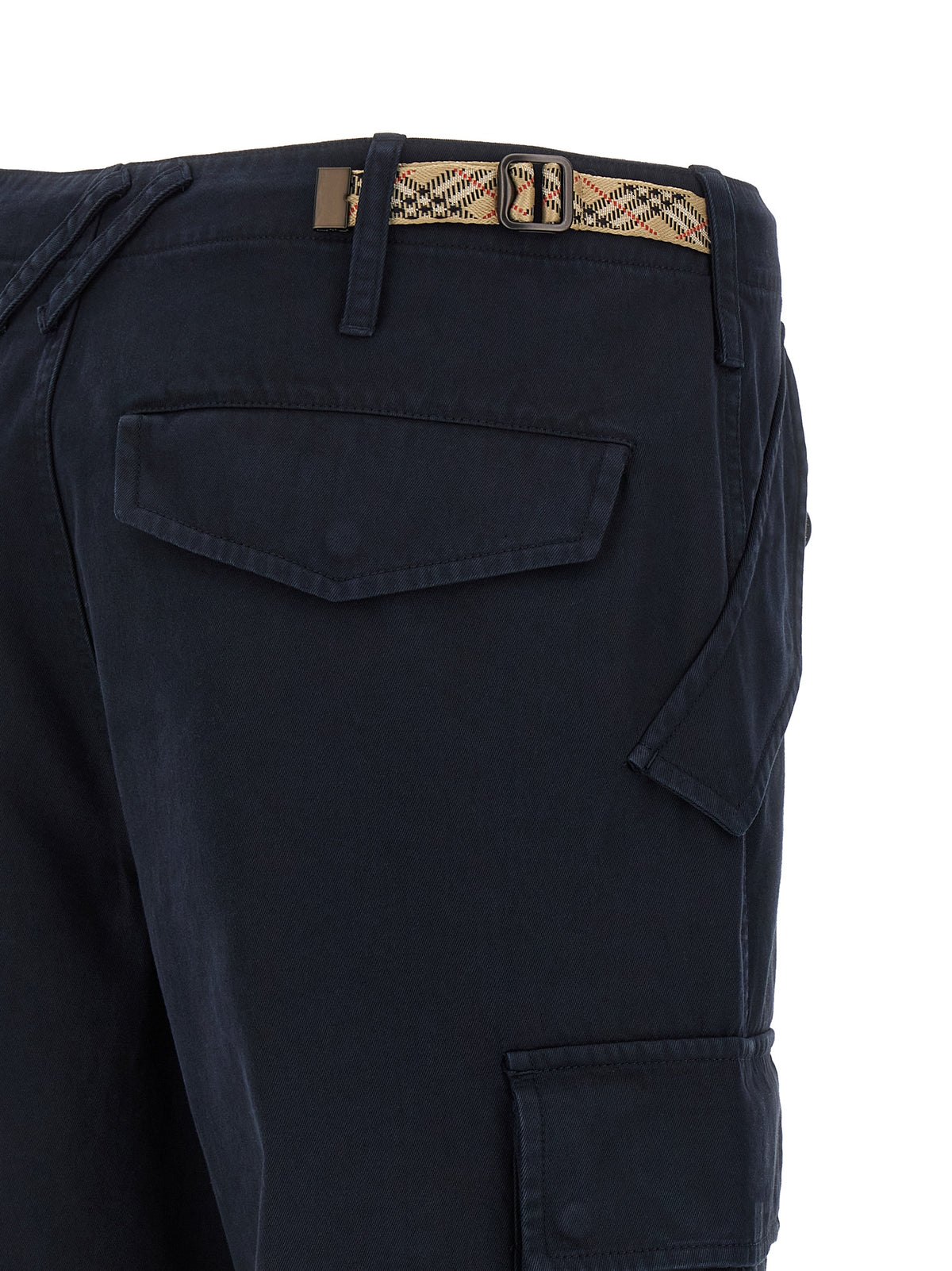 Burberry Blue Cotton Cargo Men's Pants