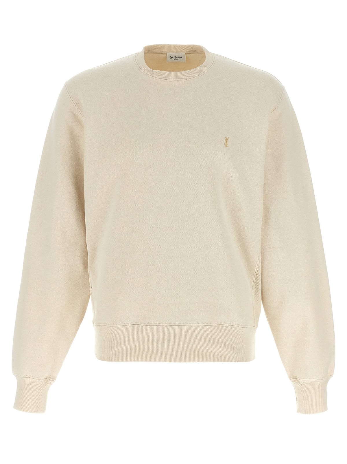 Saint Laurent Beige Cotton Men's Sweatshirt