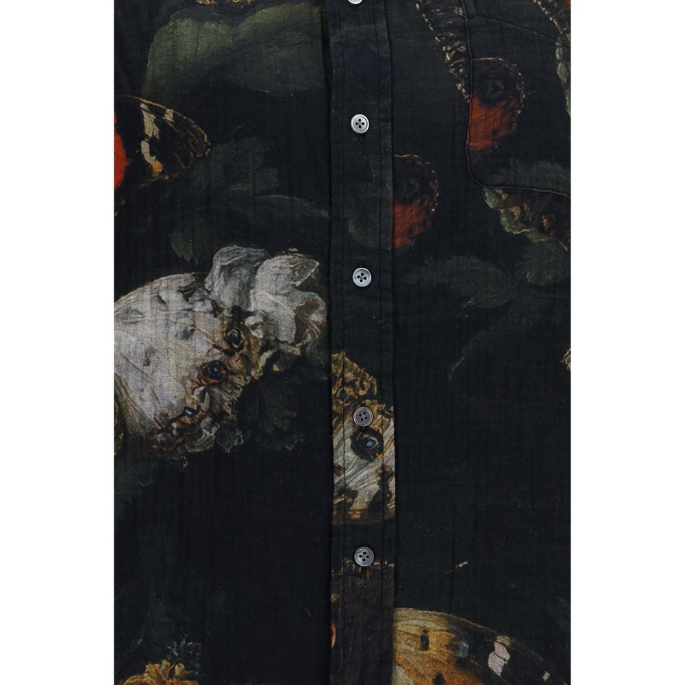 R13 Black Cotton Pattern Women's Shirt
