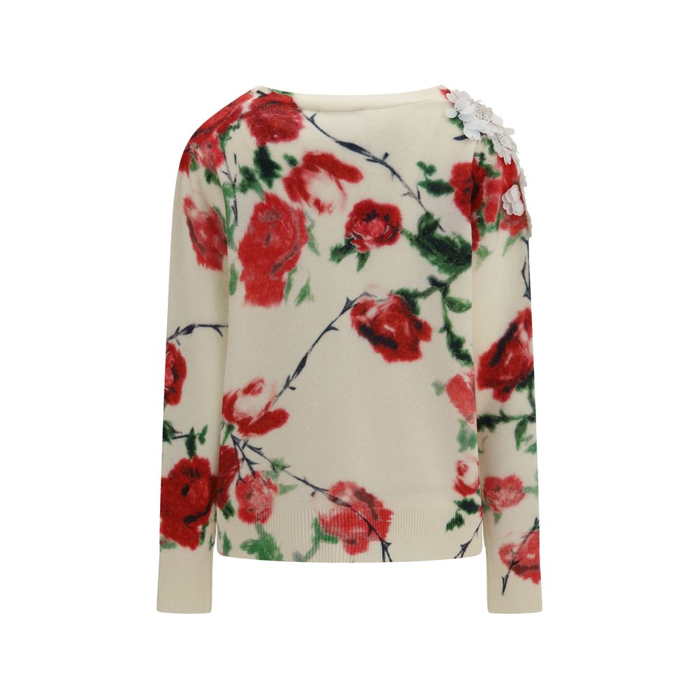 Blumarine Beige Wool Oves Aries Women's Cardigan