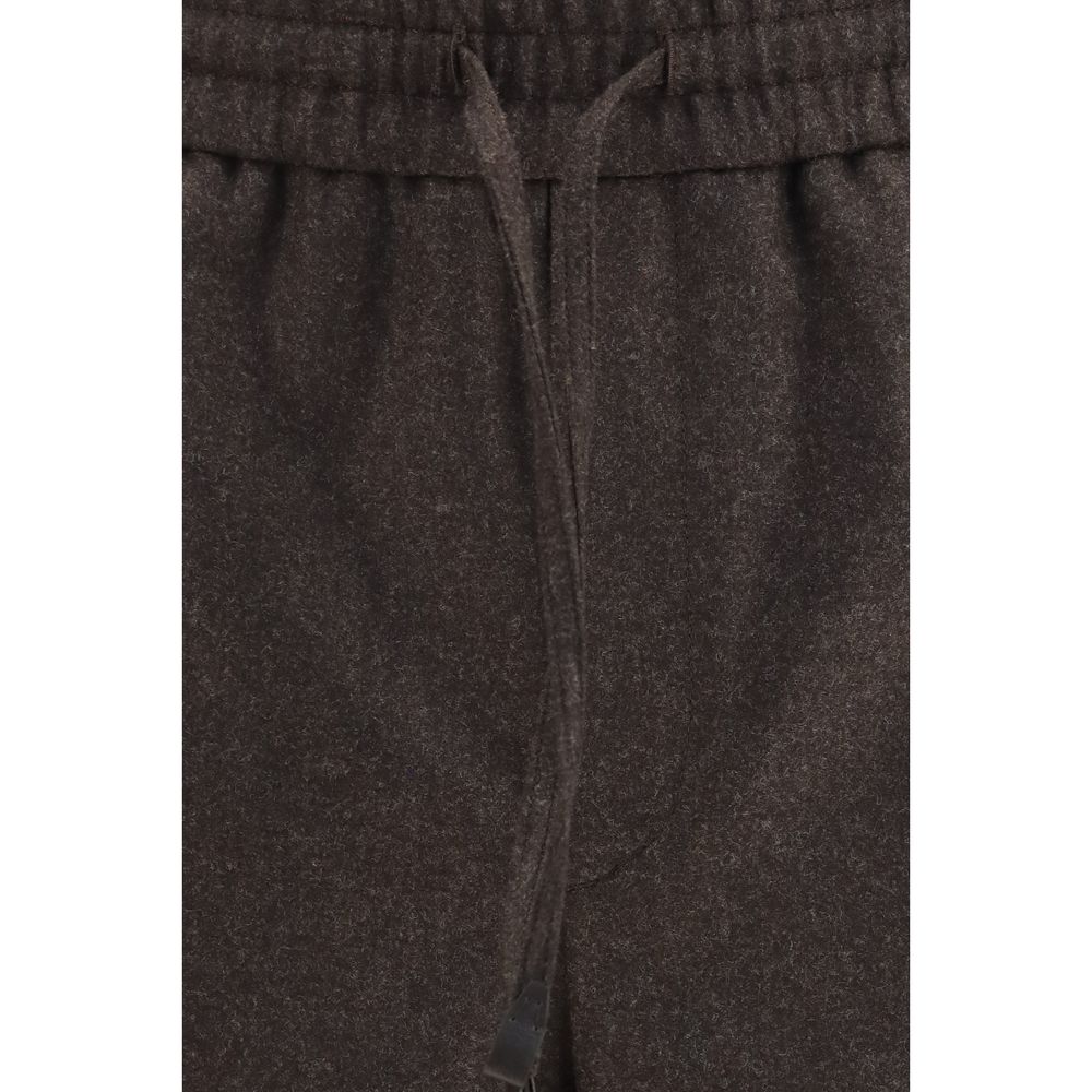 Brioni Brown Wool Oves Aries Casual Men's Pants