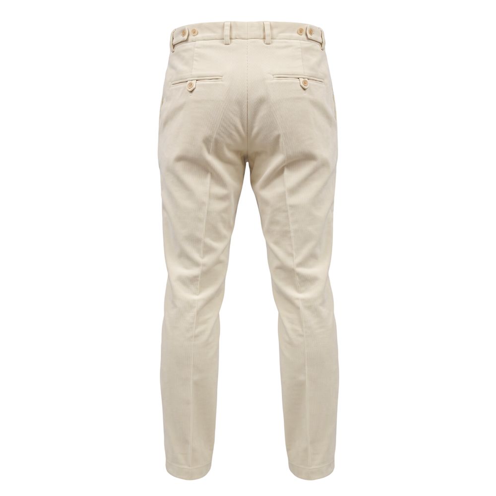 Roberto Pepe Luxury White Nylon Men's Men's Pants