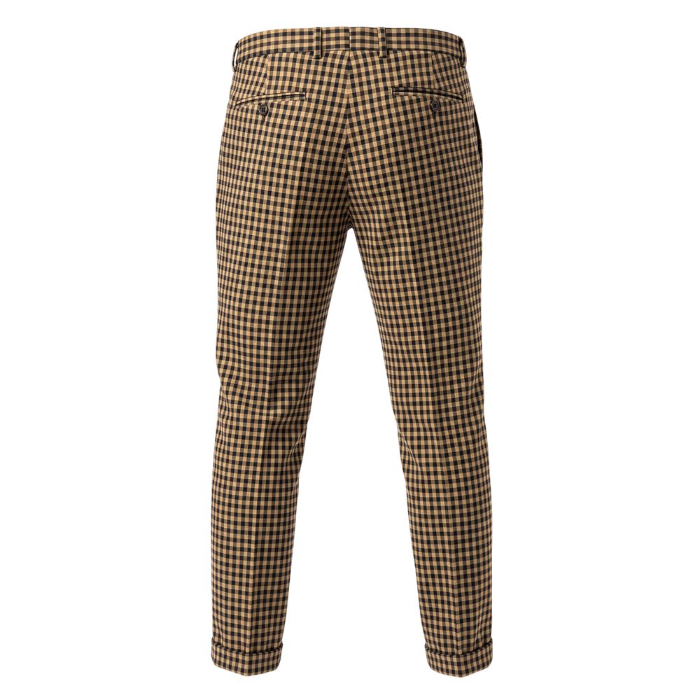 Roberto Pepe Luxury Brown Viscose Men Men's Pant