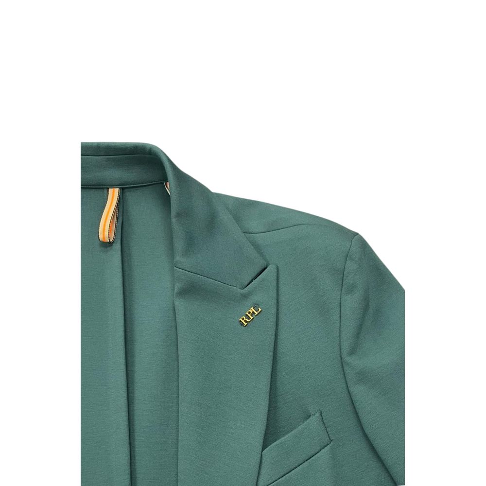 Roberto Pepe Luxury Green Viscose Men Men's Jacket