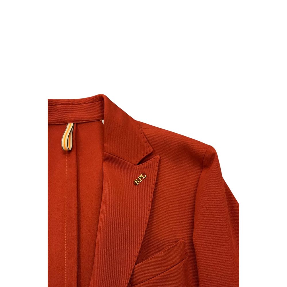Roberto Pepe Luxury Red Polyester Men Men's Jacket