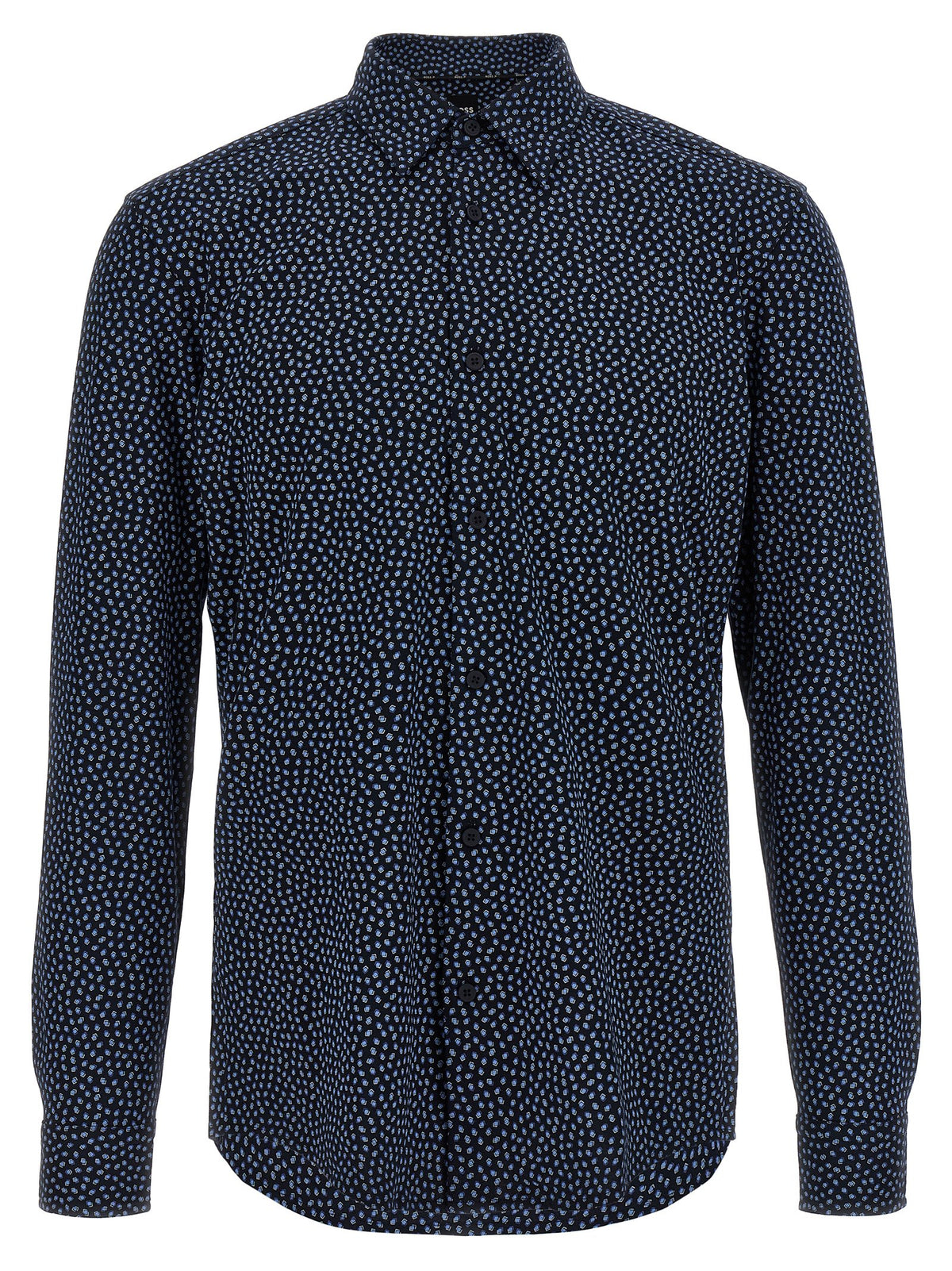 Hugo Boss Blue Cotton Men's Blouse