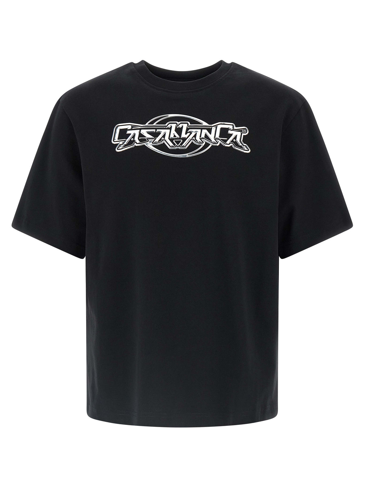Casablanca Black Organic Cotton Men's T-Shirt