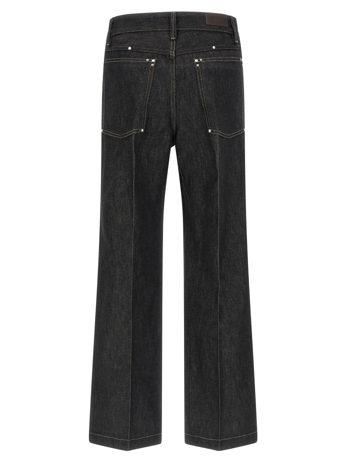 Lemaire Black Cotton Jeans Men's Denim