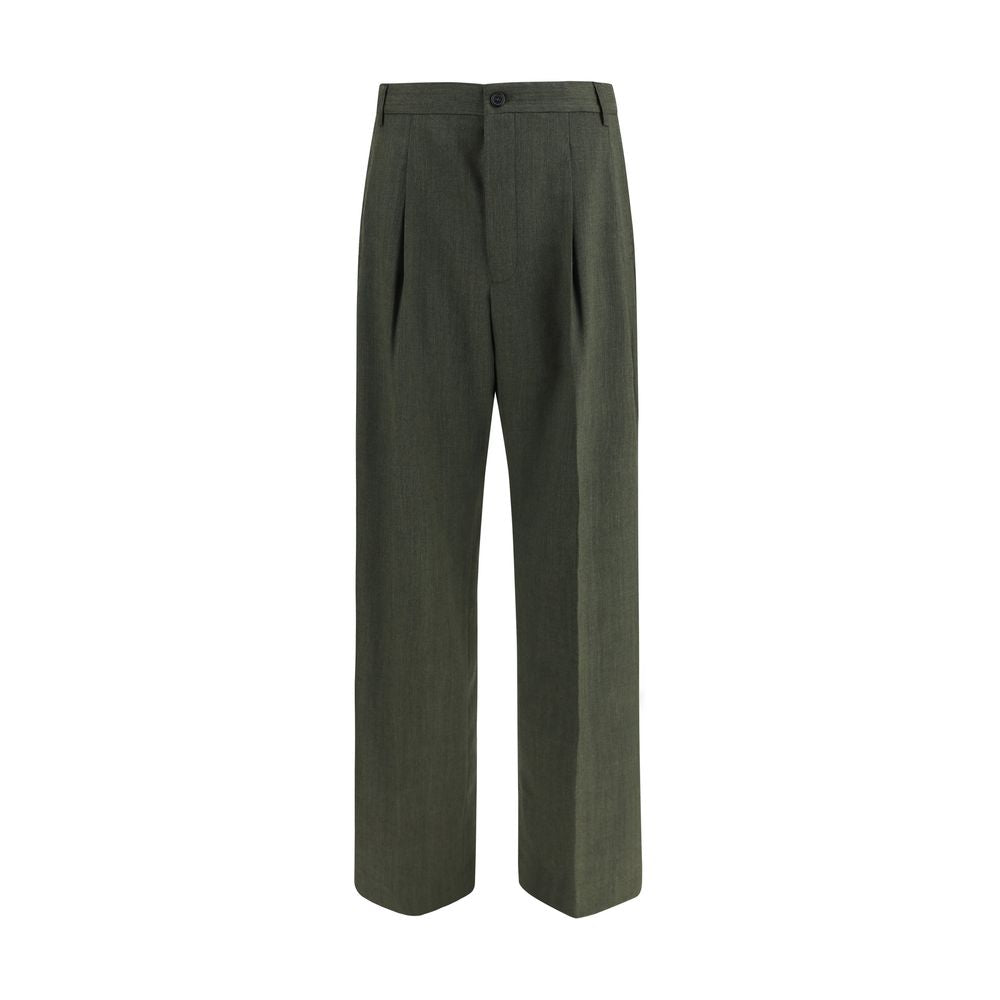 Laneus Bicolor Wool Oves Aries Casual Men's Pants