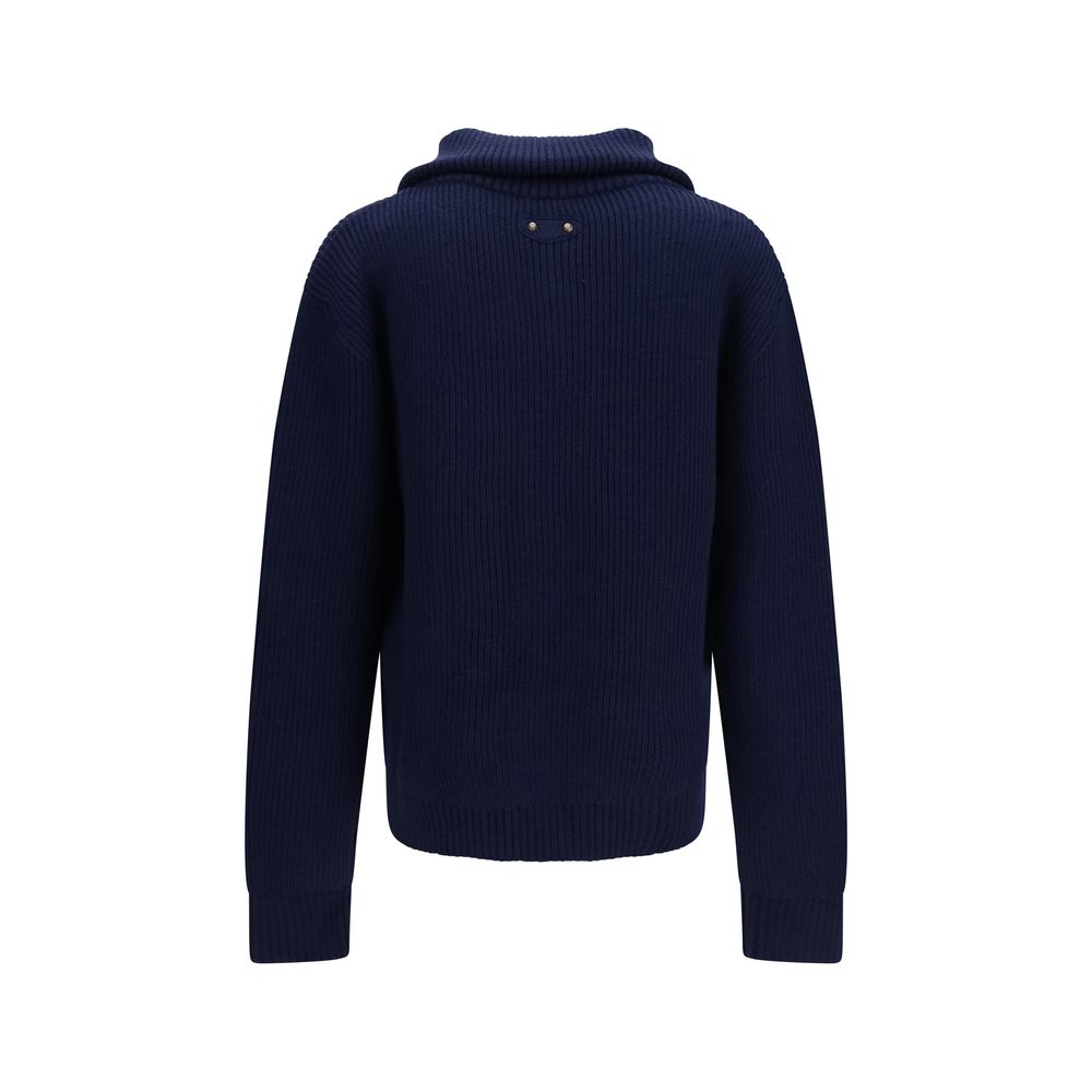 Balenciaga Blue Wool Oves Aries Men's Sweatshirt