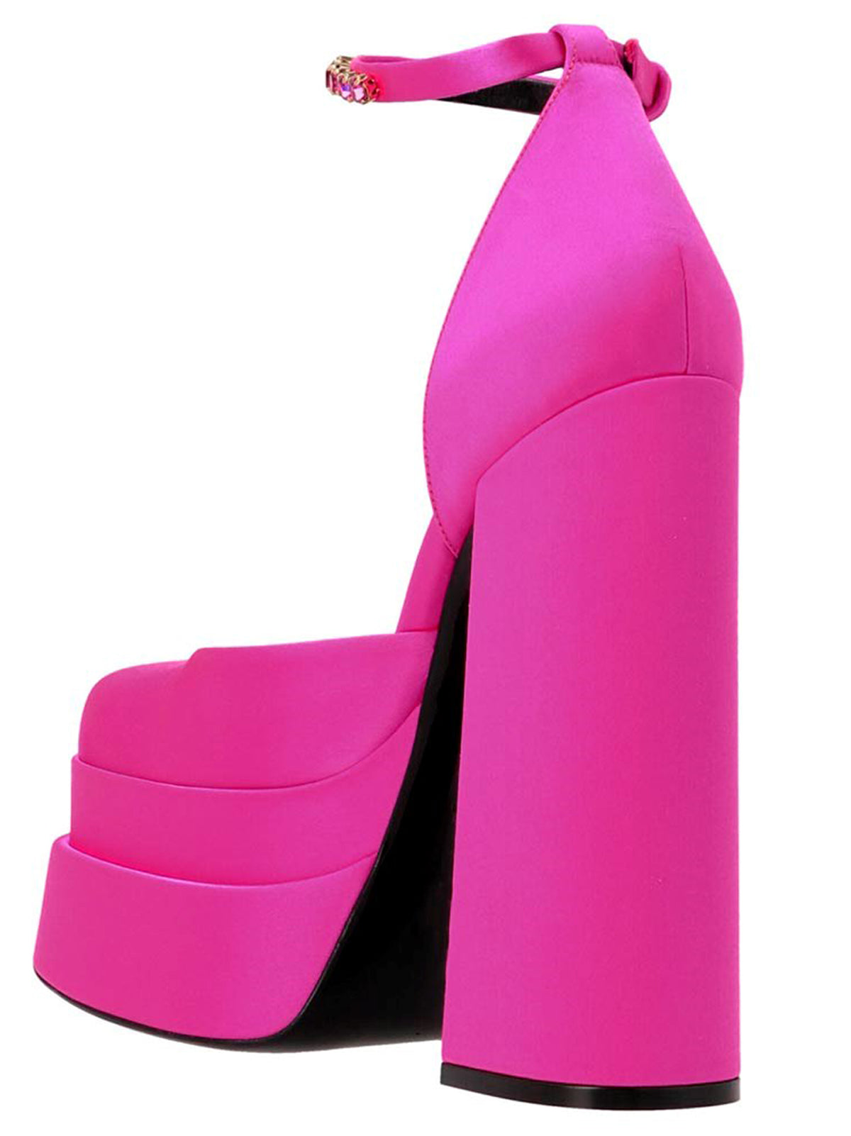 Versace Fuchsia Viscose Platform Women's Pumps