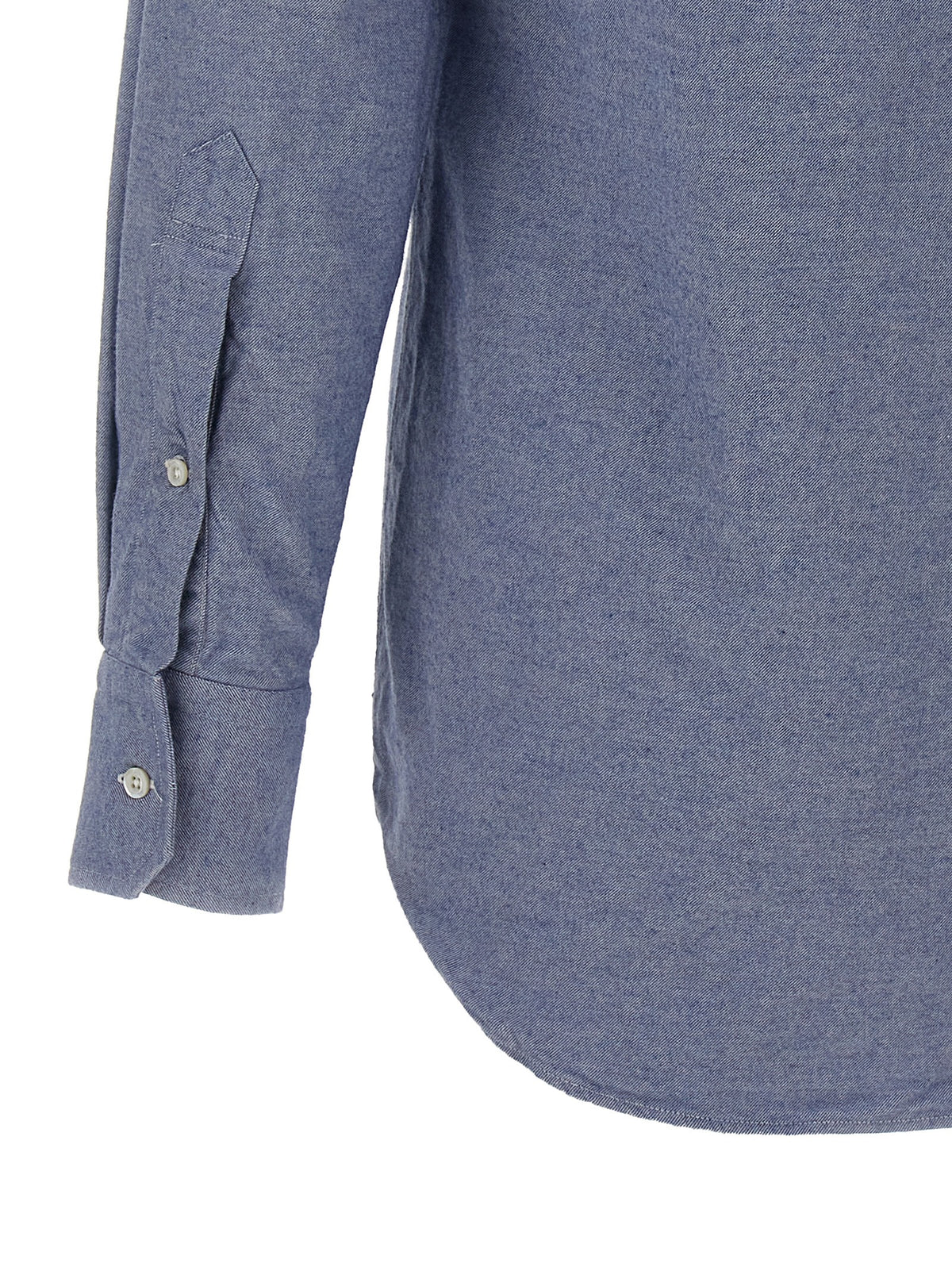 Thom Browne Blue Cotton Men's Blouse