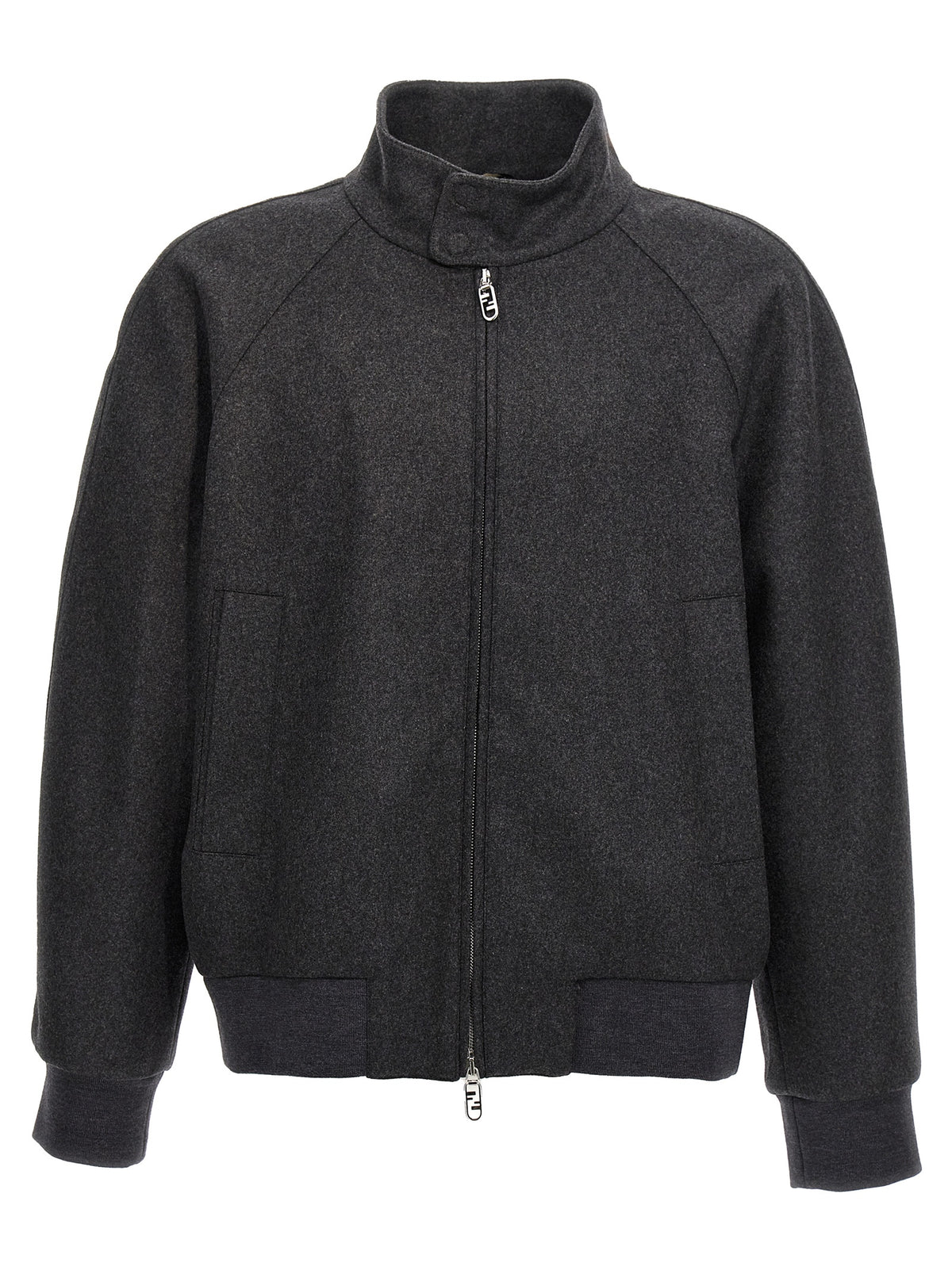 Fendi Gray Cashmere Men's Jacket