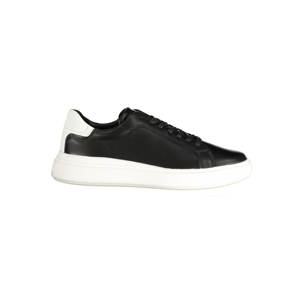 Calvin Klein Black Leather Men's Men's Sneaker