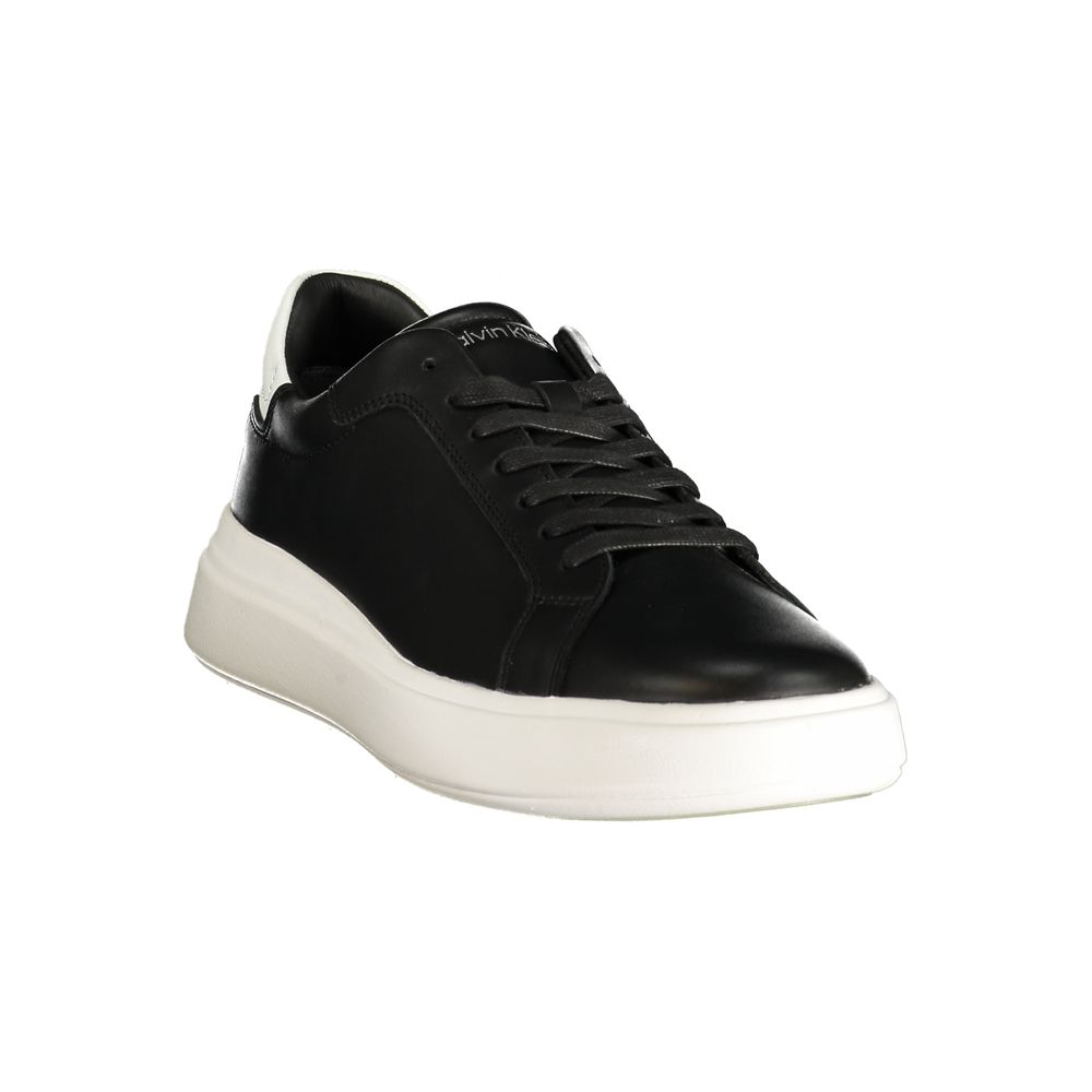 Calvin Klein Black Leather Men's Men's Sneaker