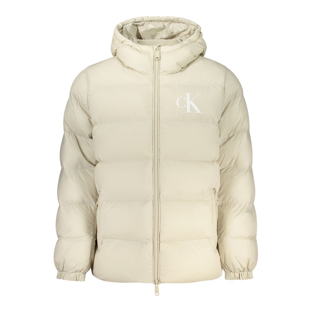 Calvin Klein Beige Polyamide Shell Men's Jacket