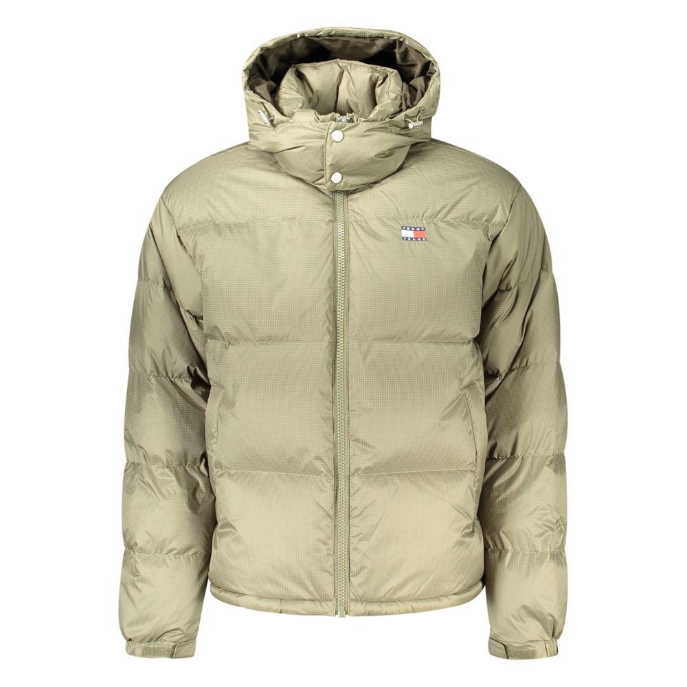 Tommy Hilfiger Green Polyester Full-Length Men's Jacket
