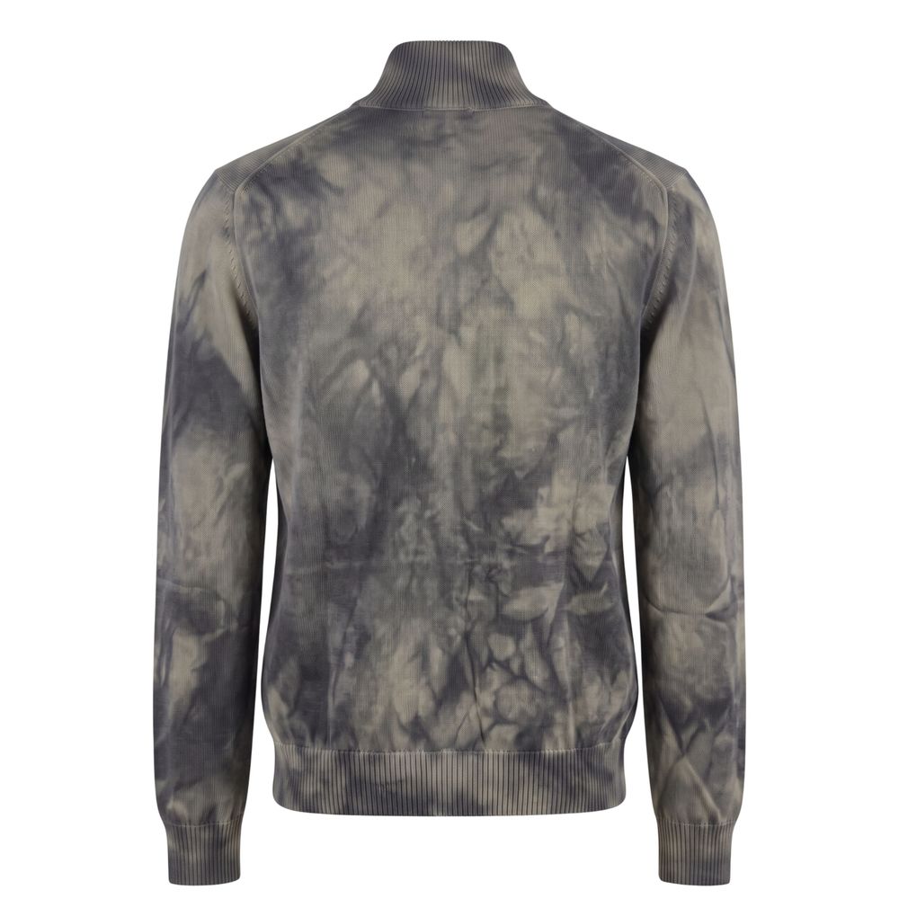 Malo Grey Cotton Men Men's Sweater