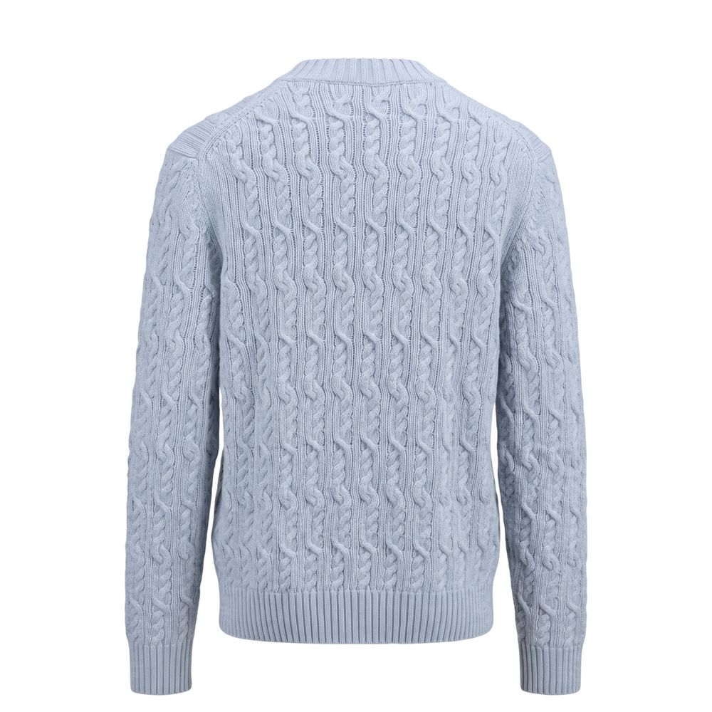 Malo Light Blue Wool Men Men's Sweater