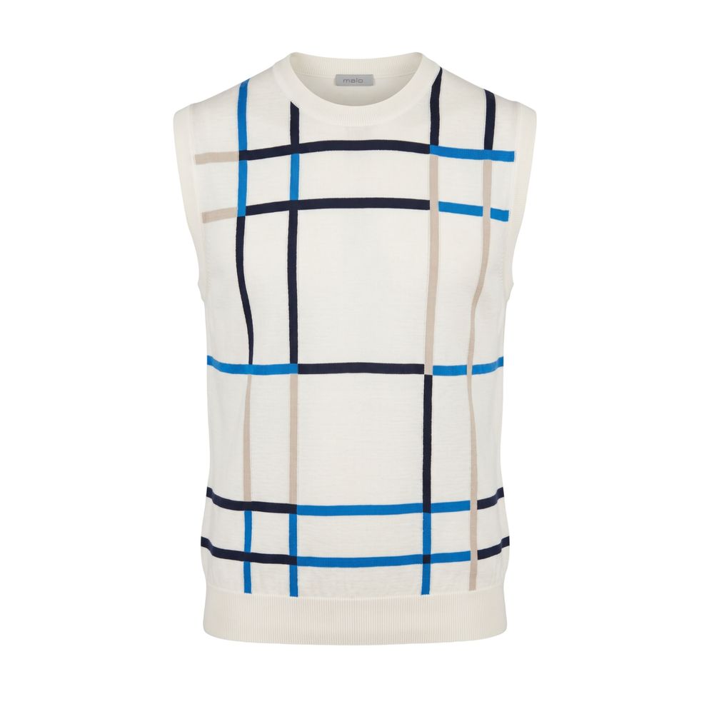 Malo White Cotton Men Men's Sweater