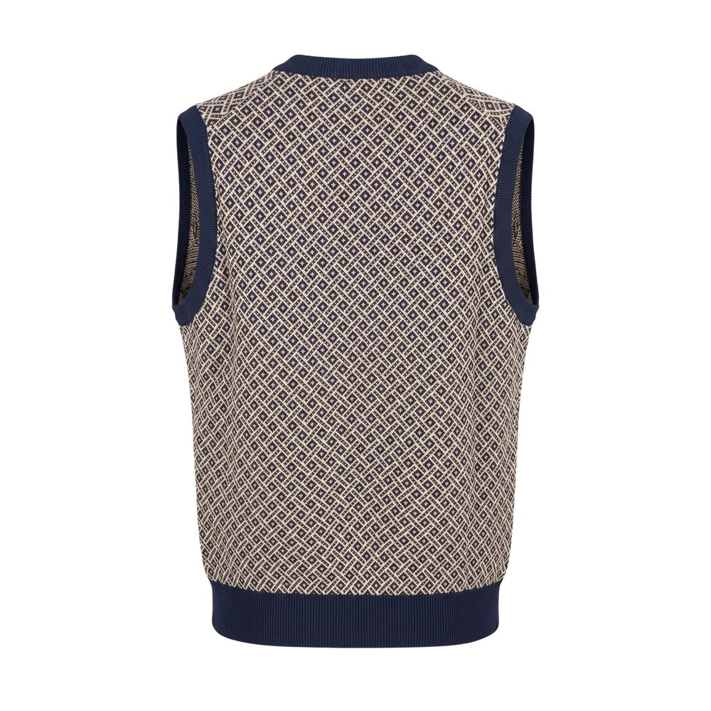 Malo Blue Cotton Men Men's Sweater