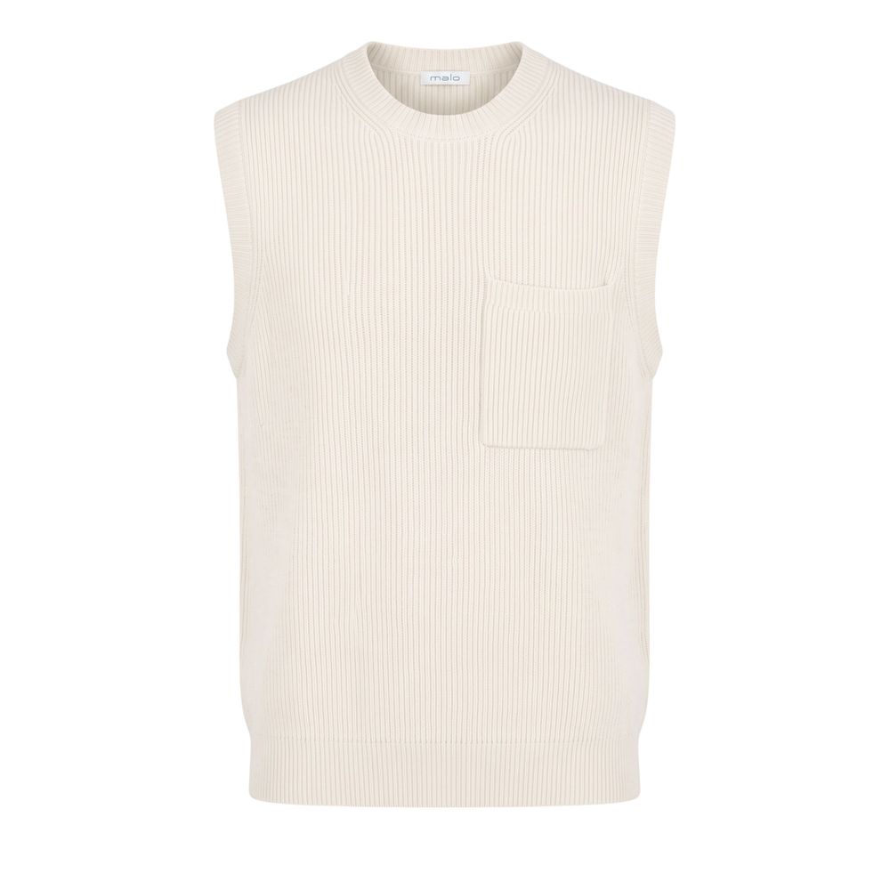 Malo White Wool Men Men's Sweater