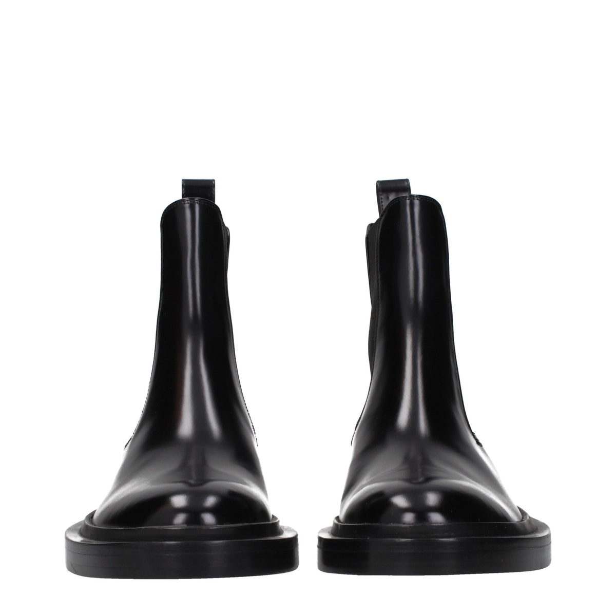 Jil Sander Black Leather Ankle Women's Boots