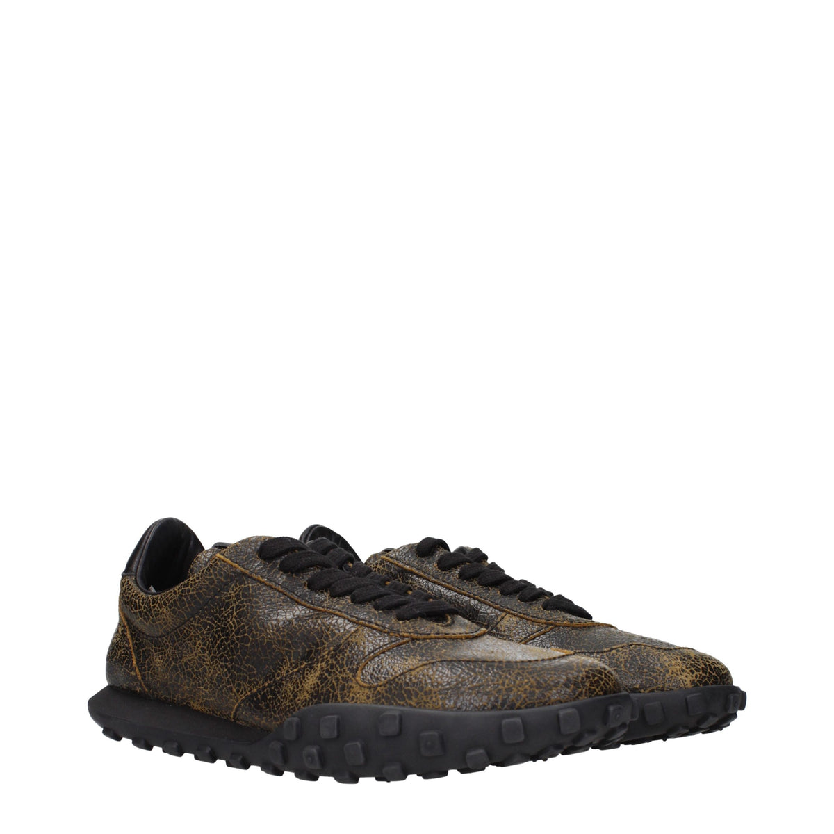 Jil Sander Black Leather Men's Sneakers