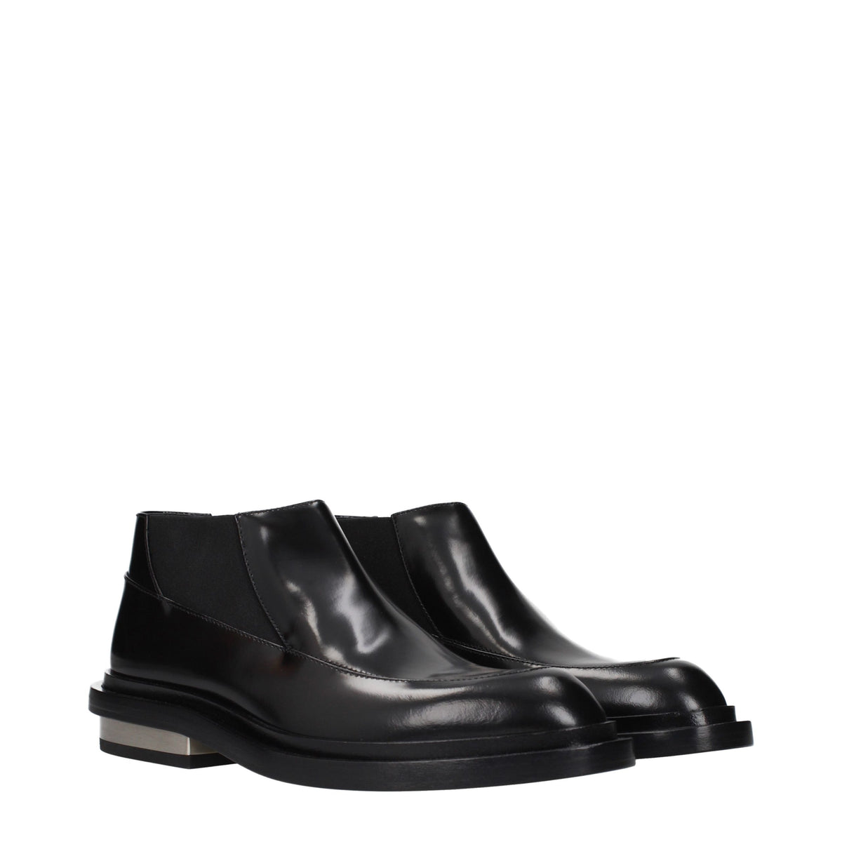 Jil Sander Black Leather Ankle Women's Boots
