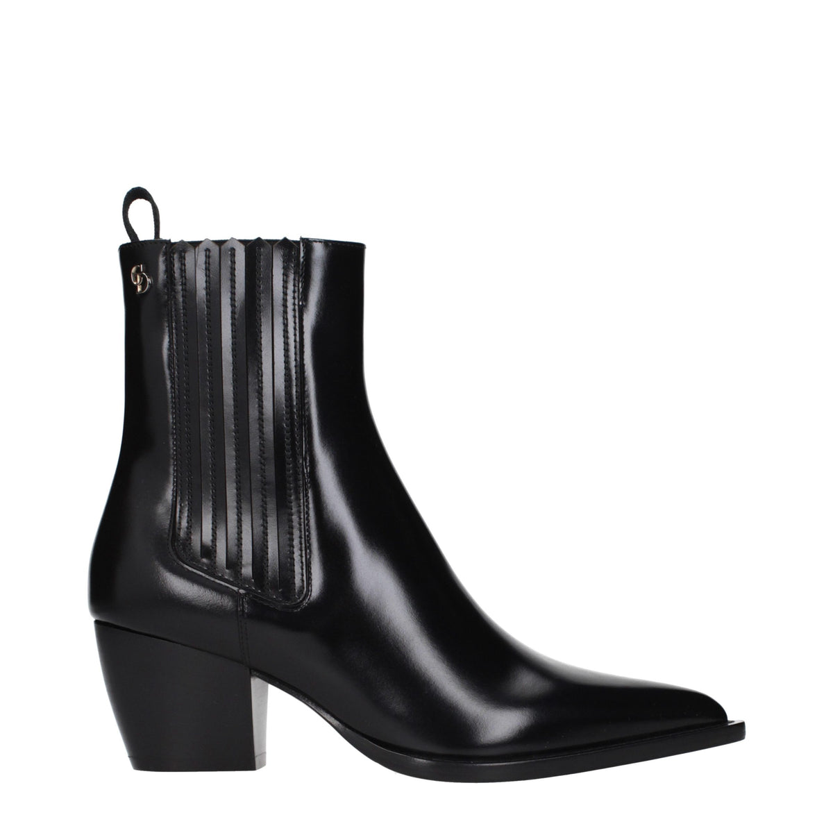 Christian Dior Black Leather Ankle Women's Boots
