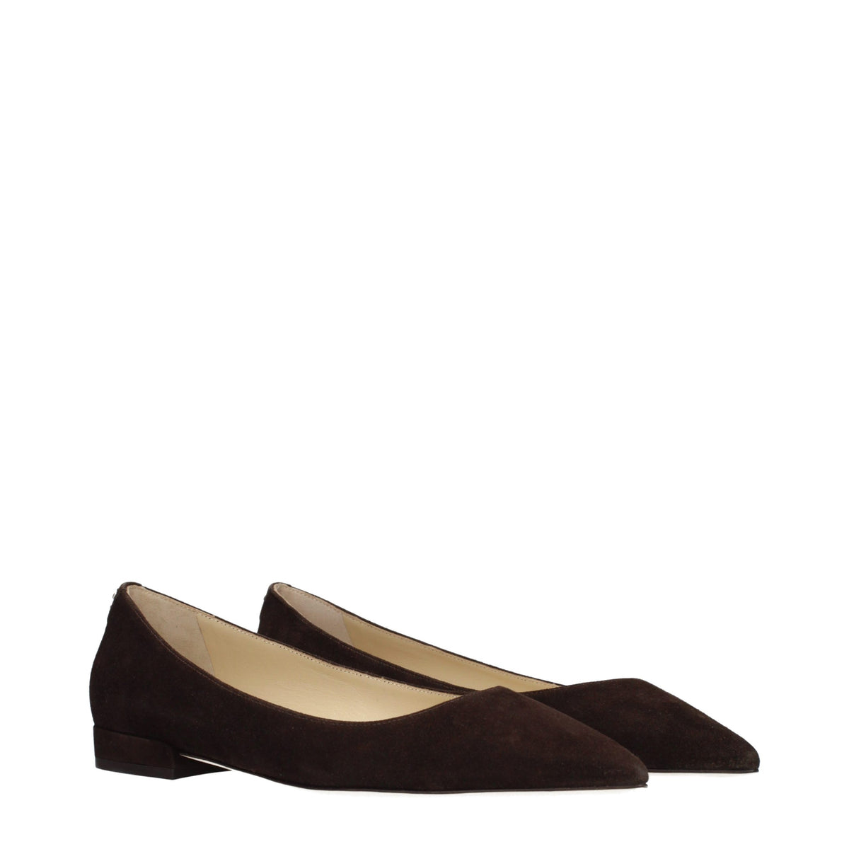 Jimmy Choo Brown Leather Ballet Women's Flats