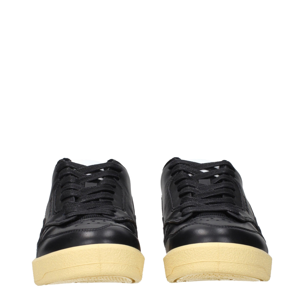Jil Sander Black Leather Low Top Women's Sneakers