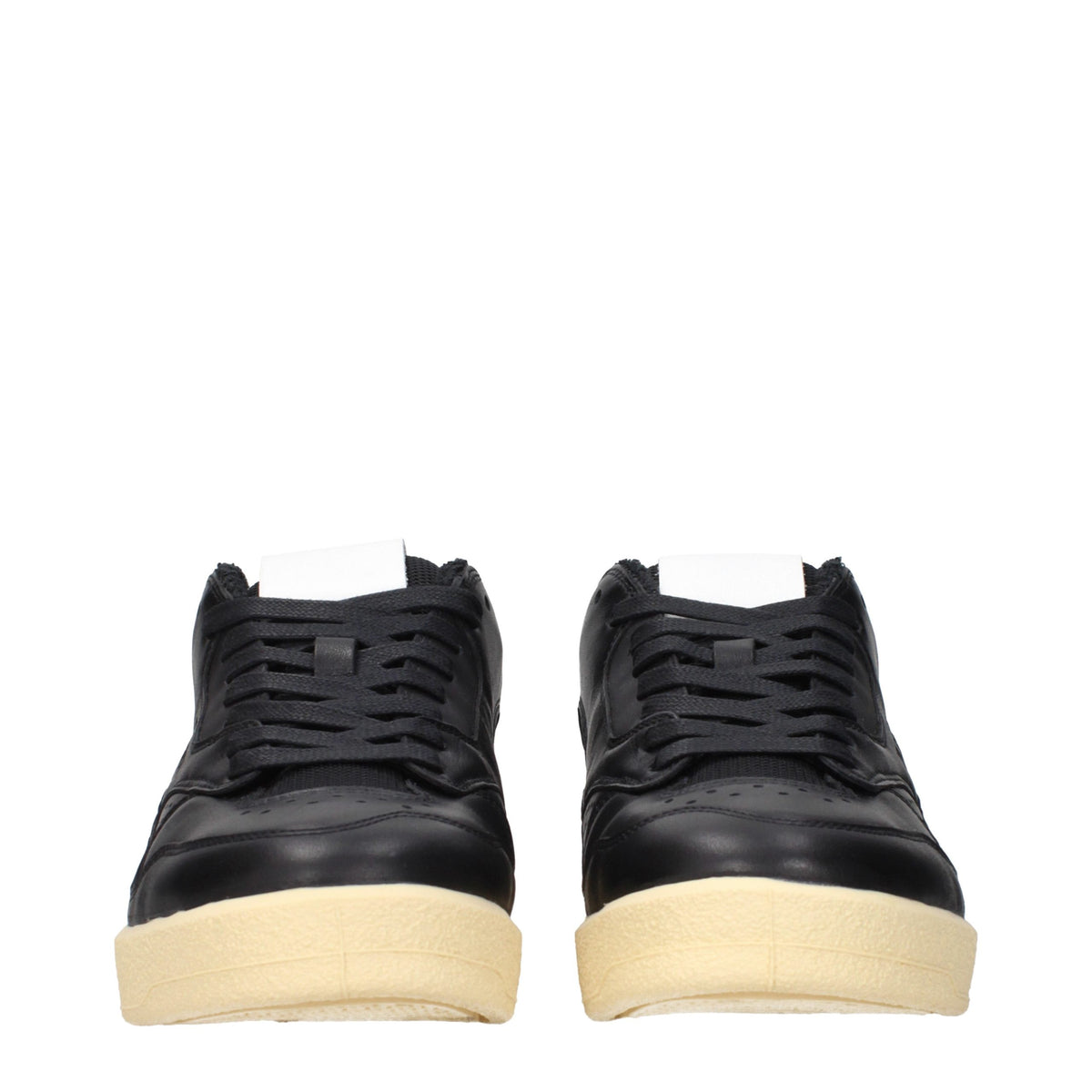 Jil Sander Black Leather Low Top Men's Sneakers