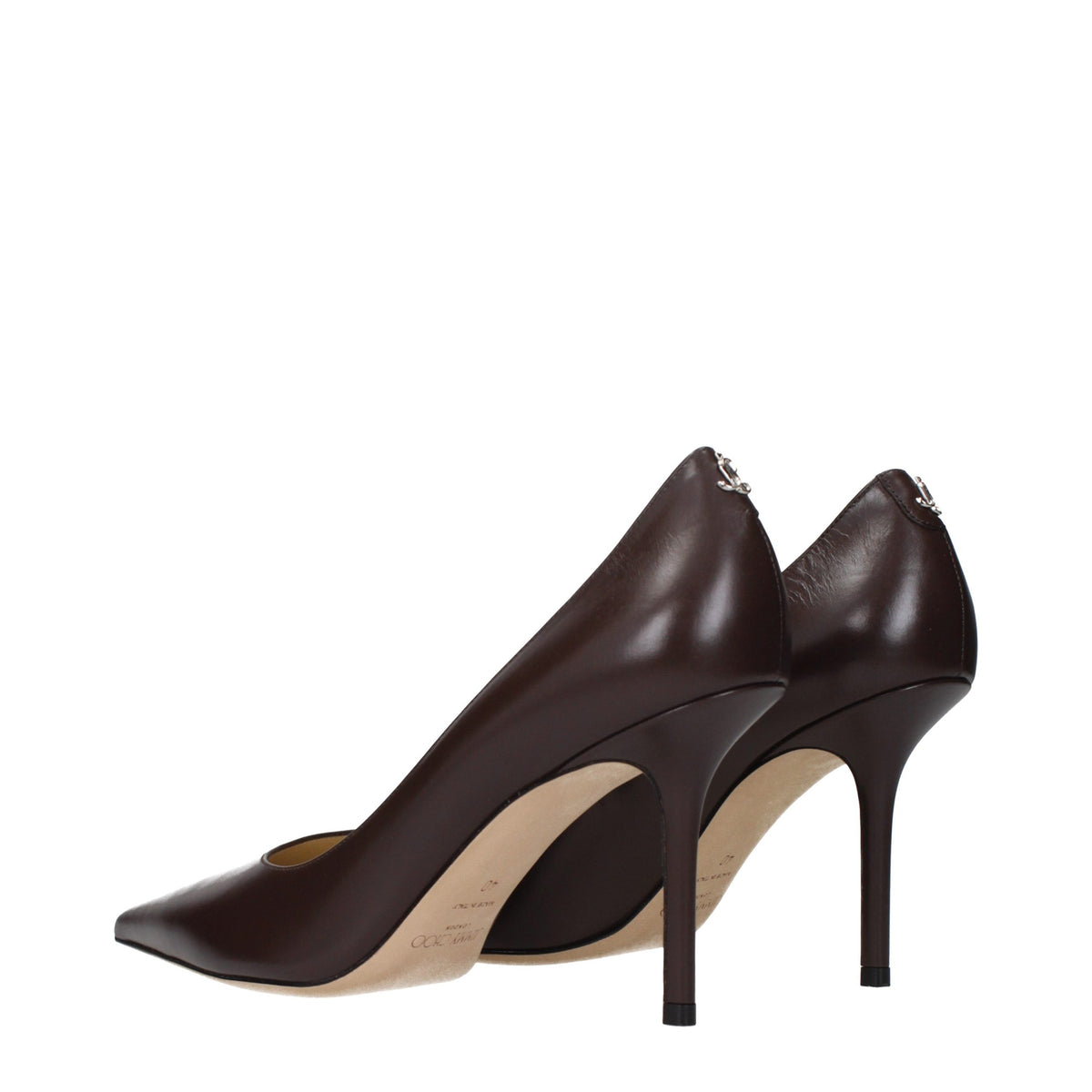 Jimmy Choo Brown Leather High Heel Women's Pumps