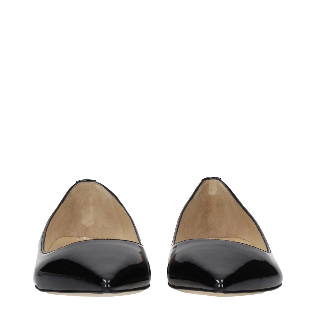 Jimmy Choo Black Leather Women's Flats
