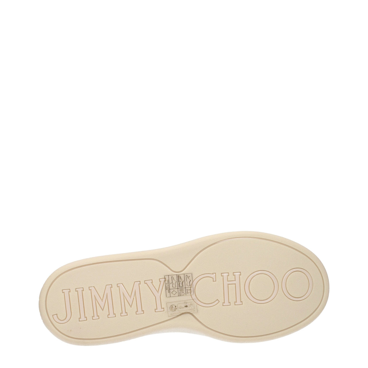 Jimmy Choo Beige Leather Low Top Women's Sneakers