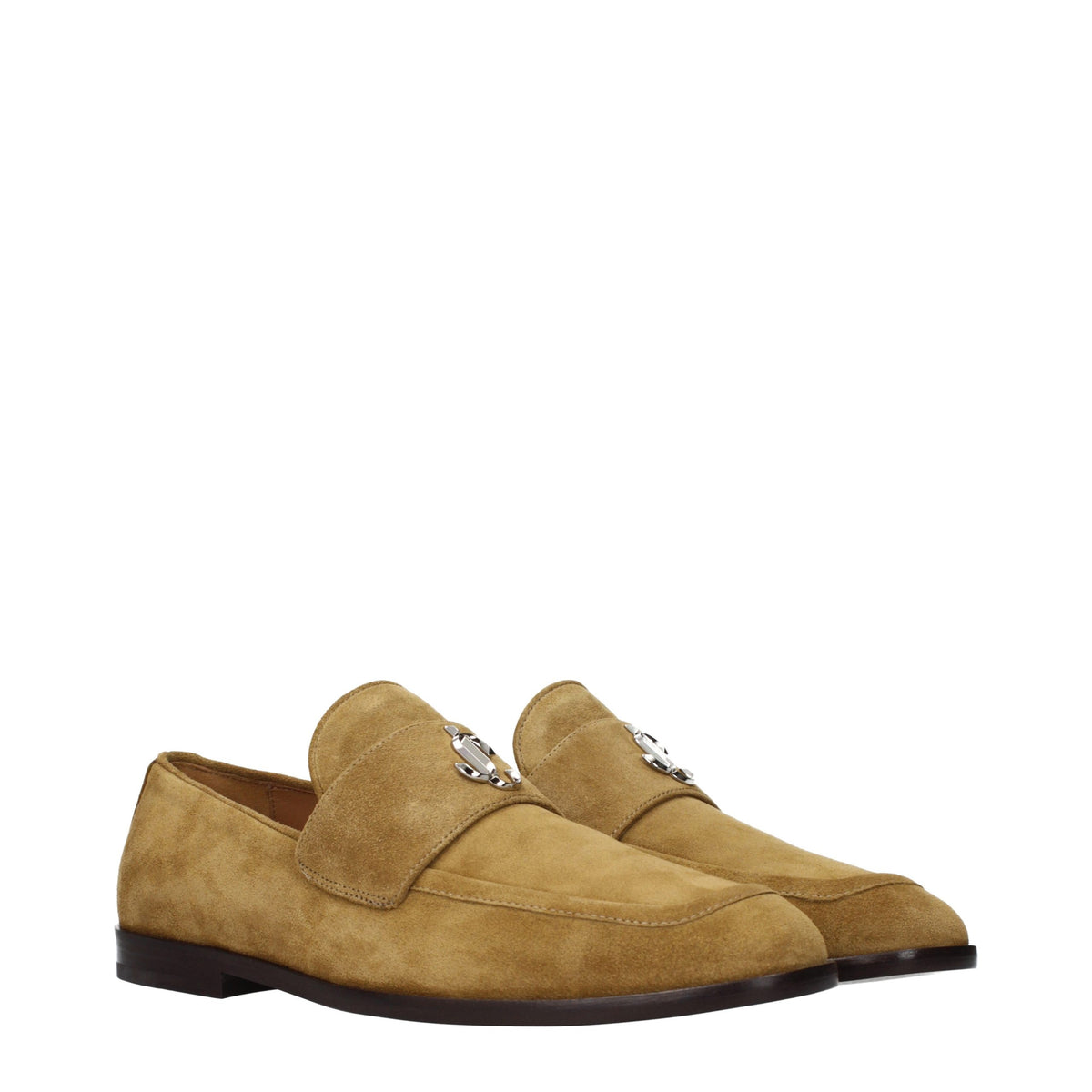 Jimmy Choo Brown Leather Slip-On Men's Loafers