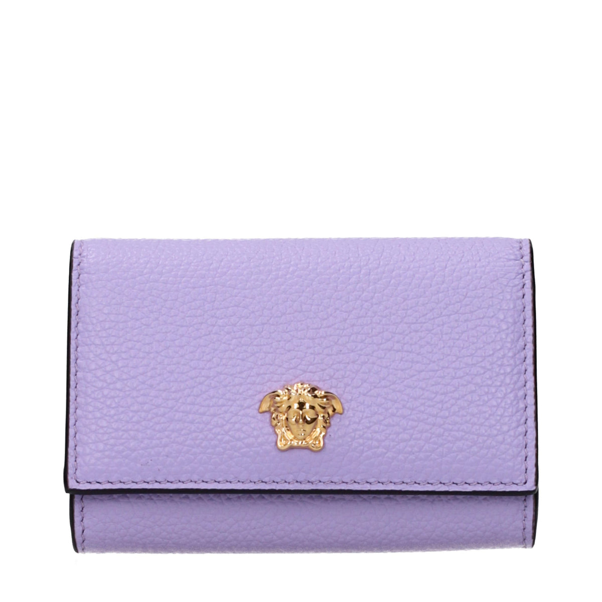 Versace Purple Leather Women's Wallet