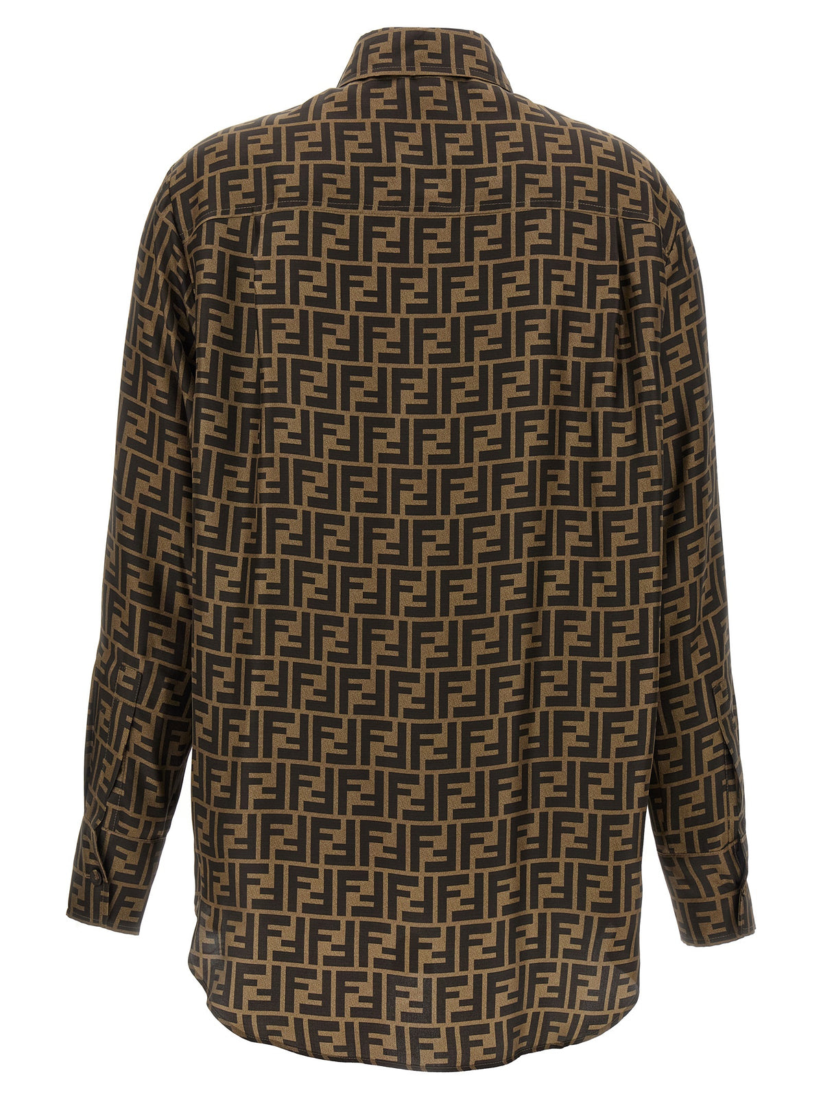 Fendi Brown Silk Women's Blouse