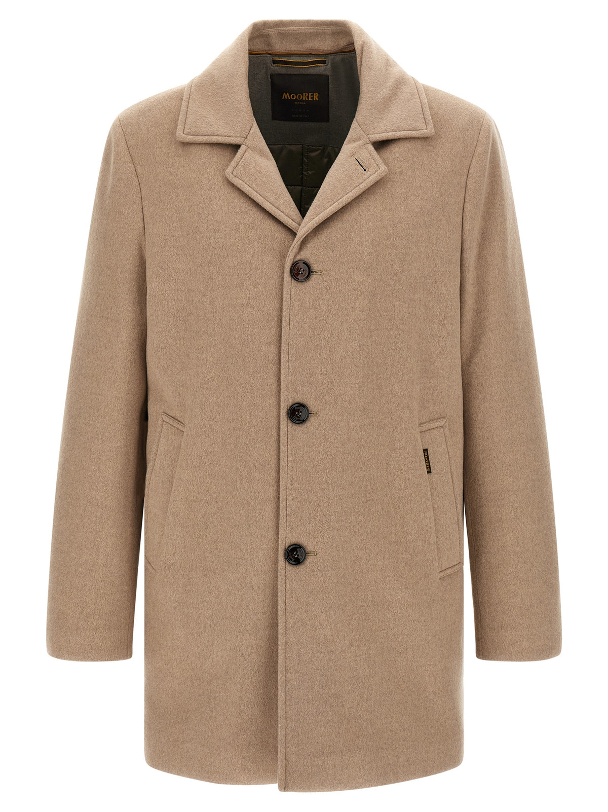 MooRER Beige Wool Men's Coat