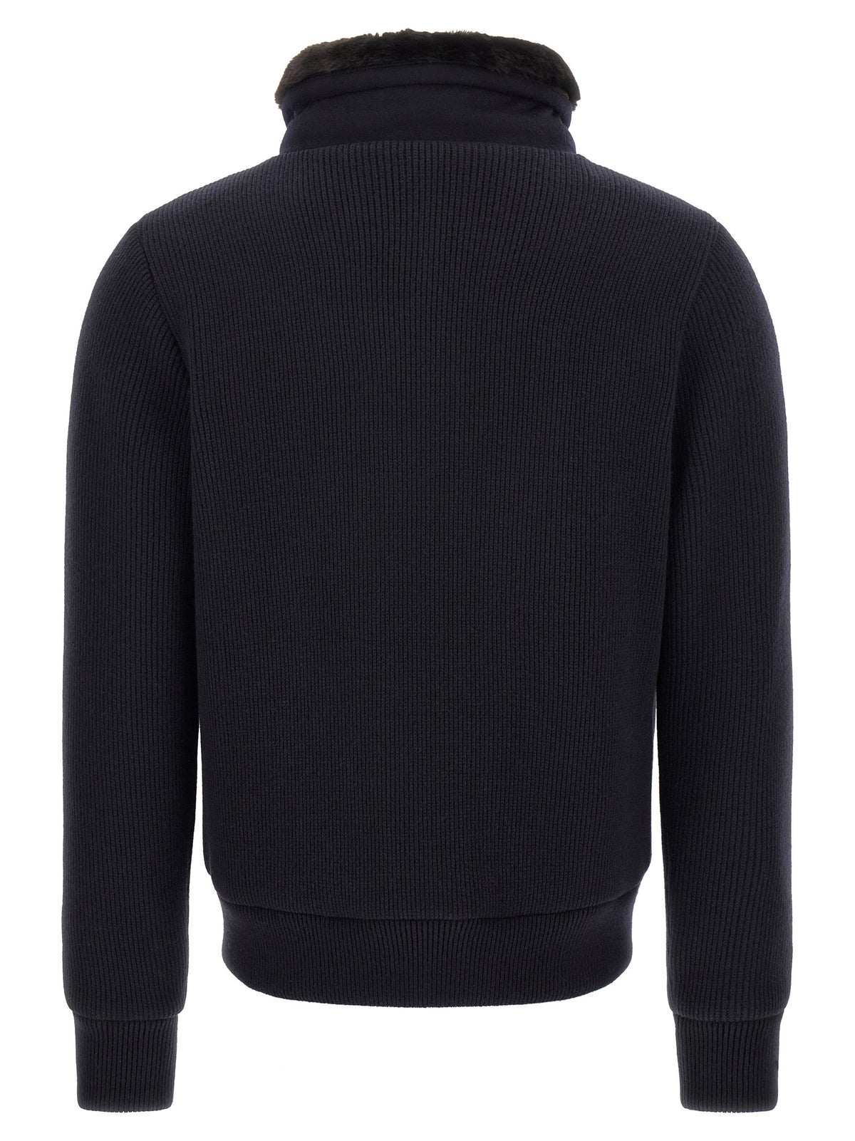 MooRER Blue Wool Men's Bomber